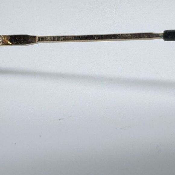 Les bases de bourgeouis Eyeglasses Frames Gold Round Full RIm 52-15 H5536 - Picture 6 of 8